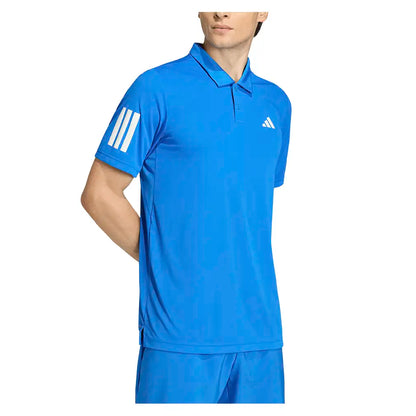 Men's Club 3 Stripe Tennis Polo Glory Blue