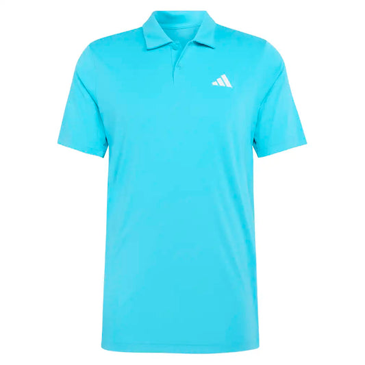 Men's Club Tennis Polo Signal Cyan-Apparel-Adidas-KB9712-S26-1-Tennis Express