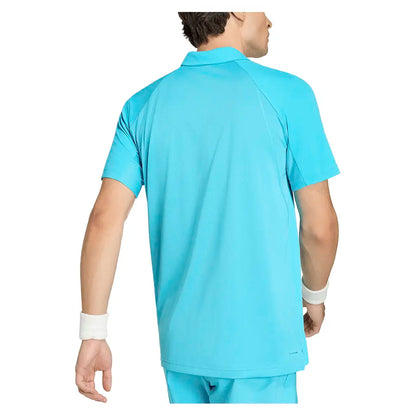 Men's Club Tennis Polo Signal Cyan