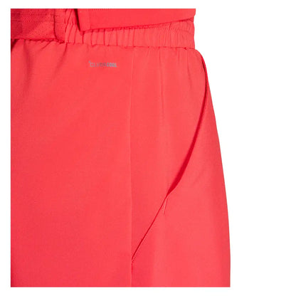 Men's Club 7 Inch 3 Stripe Tennis Shorts Pure Ruby