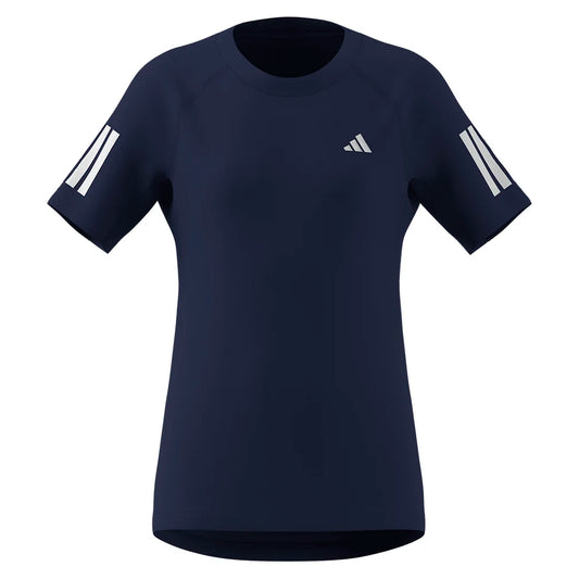Girl's Club Tennis Tee Dark Blue-Apparel-Adidas-KC5524-S26-Tennis Express