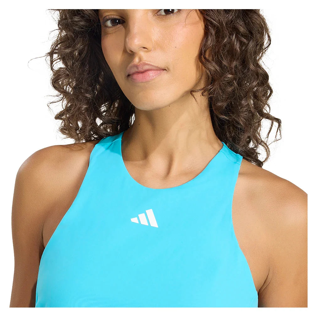 Women's Y Tennis Tank Signal Cyan