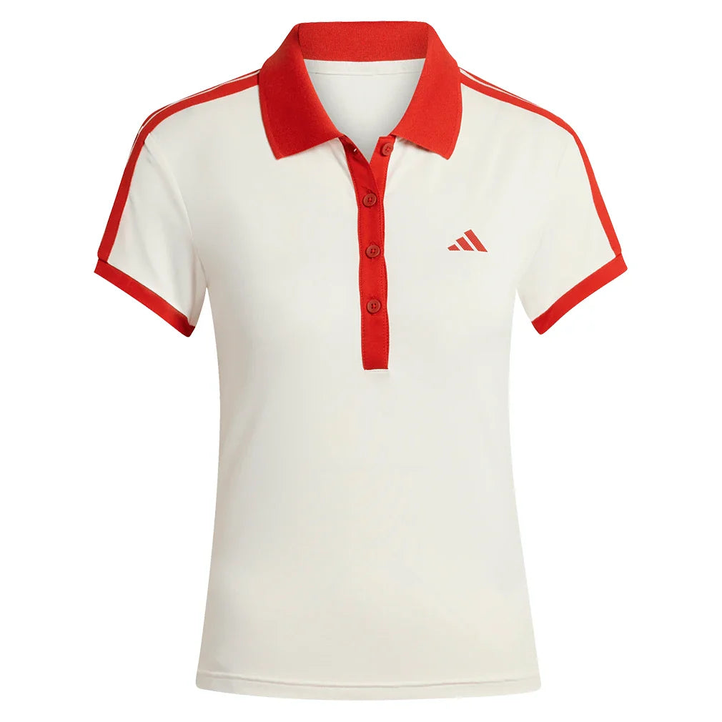 Women's Heritage Tennis Polo Cwhite-Apparel-Adidas-KE8871_1-Tennis Express