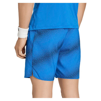 Men's Club 9 Inch Graphic Tennis Short Glory Blue