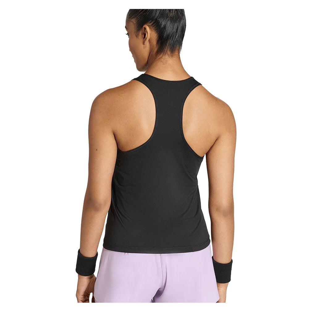 Women's Club V Tennis Tank Black