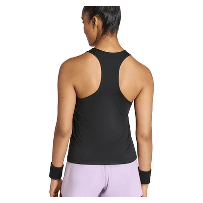 Women's Club V Tennis Tank Black