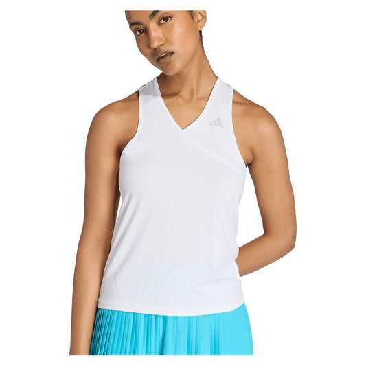 Women's Club V Tennis Tank White