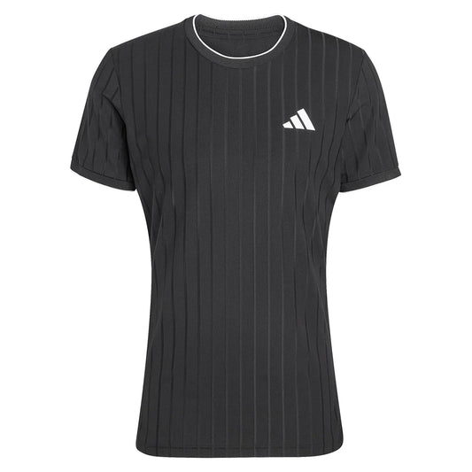 Men's Melbourne Freelift Pro Tennis Tee Black-Apparel-Adidas-KG6053-S26-1-676249Tennis Express