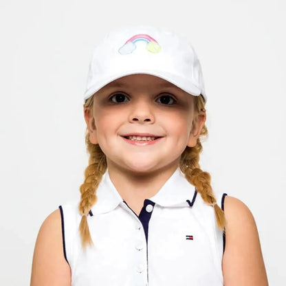 Kids Tennis Camper Hat Pastel Rainbow