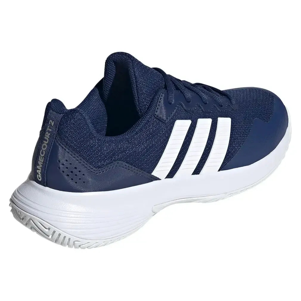 Men's GameCourt 2 Tennis Shoes Dark Blue and Core White