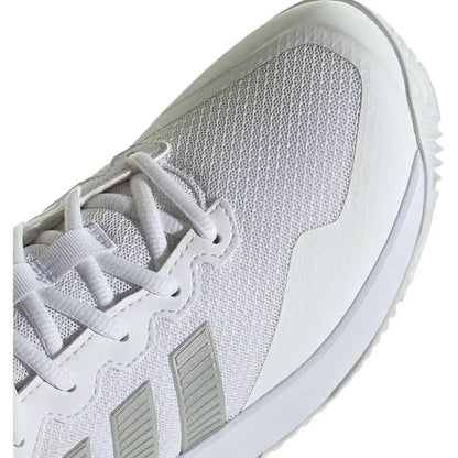 Women's GameCourt 2 Tennis Shoes Core White and Silver Metallic
