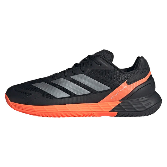 Men's Defiant Speed 2 Tennis Shoes Core Black and Lucid Orange