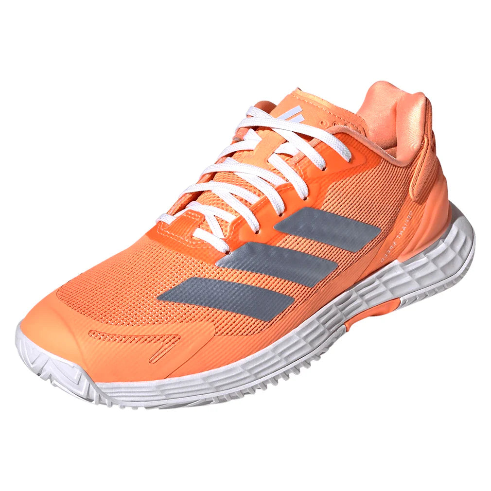 Women's Defiant Speed 2 Tennis Shoes Beam Orange and Core White-Footwear-Adidas-KI8417-S26-y-701803Tennis Express