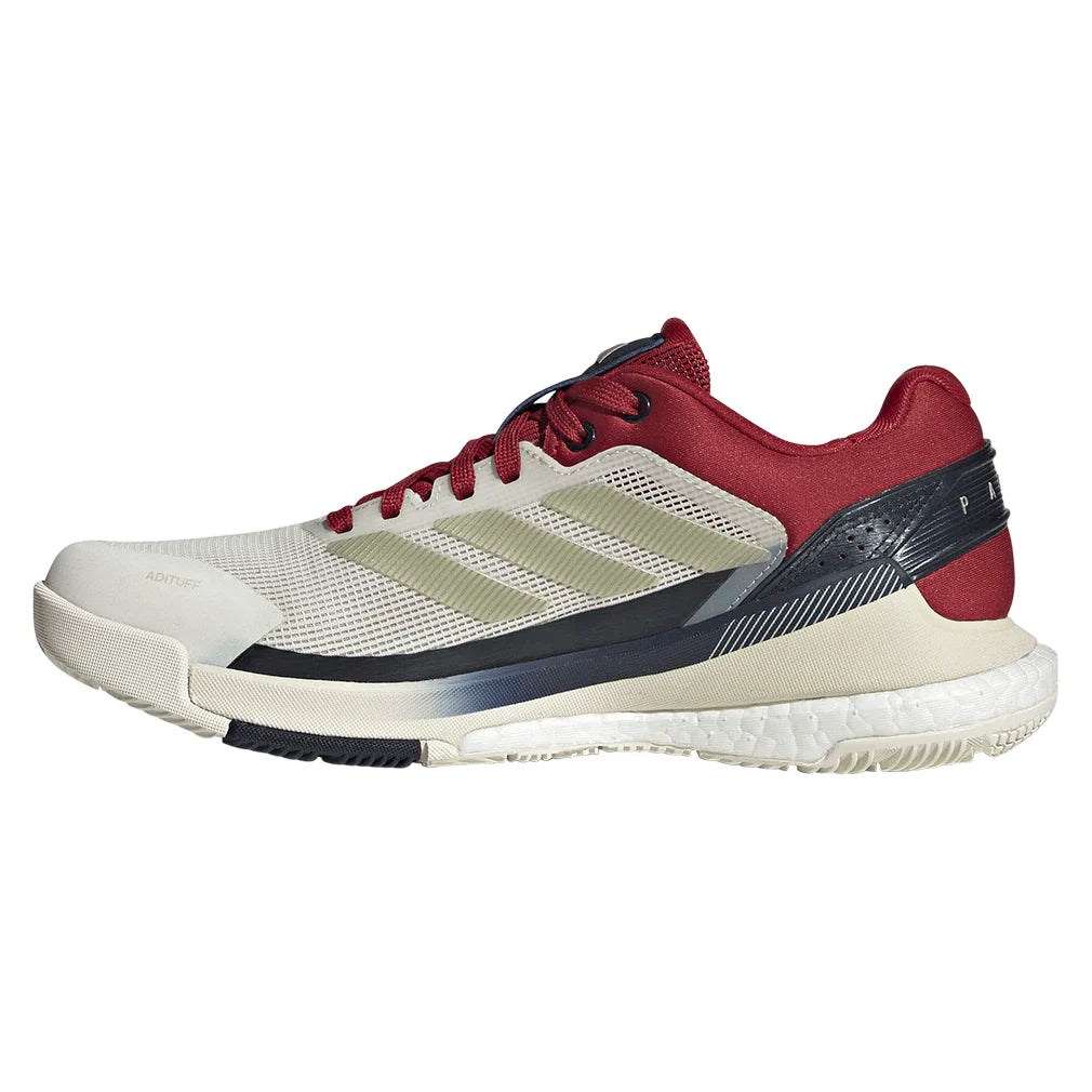 Women's Crazyquick Boost Padel Shoes Core White and Ice Gold Metallic