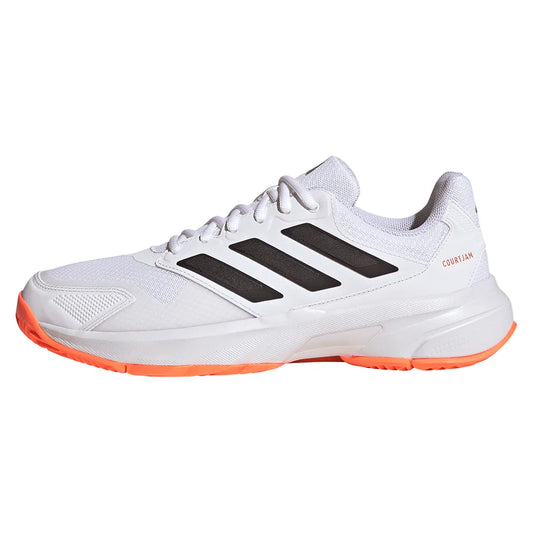 Men's CourtJam Control 3 Tennis Shoes Core White and Black