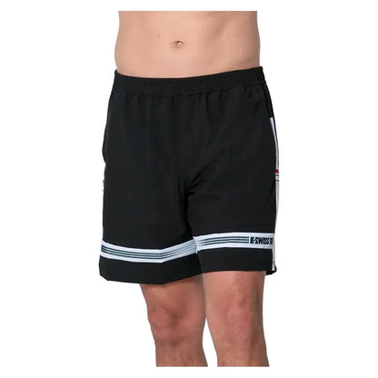 Men's Descent 7 Inch Tennis Shorts Black-Apparel-K-Swiss-KMS21-24D001F25-3-Tennis Express