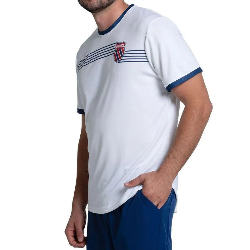 Men's Tradition Short Sleeve Tennis Top White