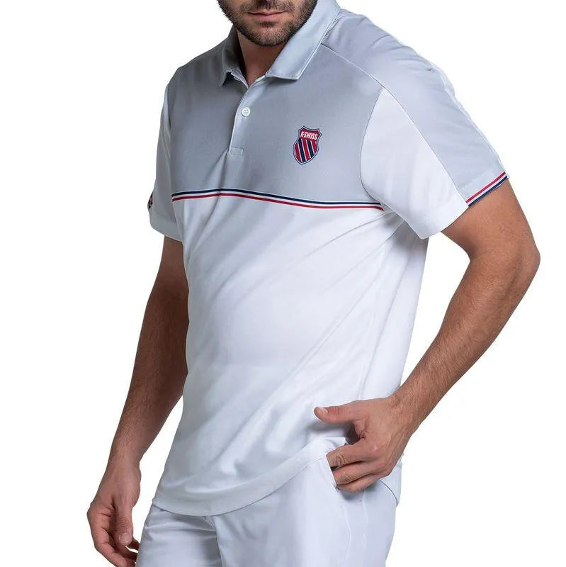 Men's Tradition Short Sleeve Tennis Polo White