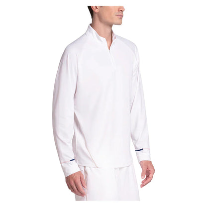 Men's Fracture 1/4 Zip Long Sleeve Tennis Top Moonstruck-Apparel-K-Swiss-KMT78-55G239-2-Tennis Express