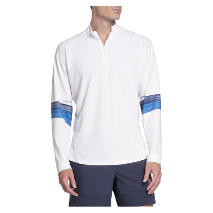 Men's Downforce 1/4 Zip Long Sleeve Tennis Top Peacoat