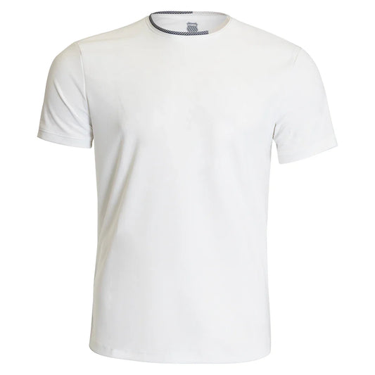 Men's Fissure Short Sleeve Tennis Top White