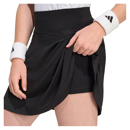 Women's Club Long Tennis Skort Black