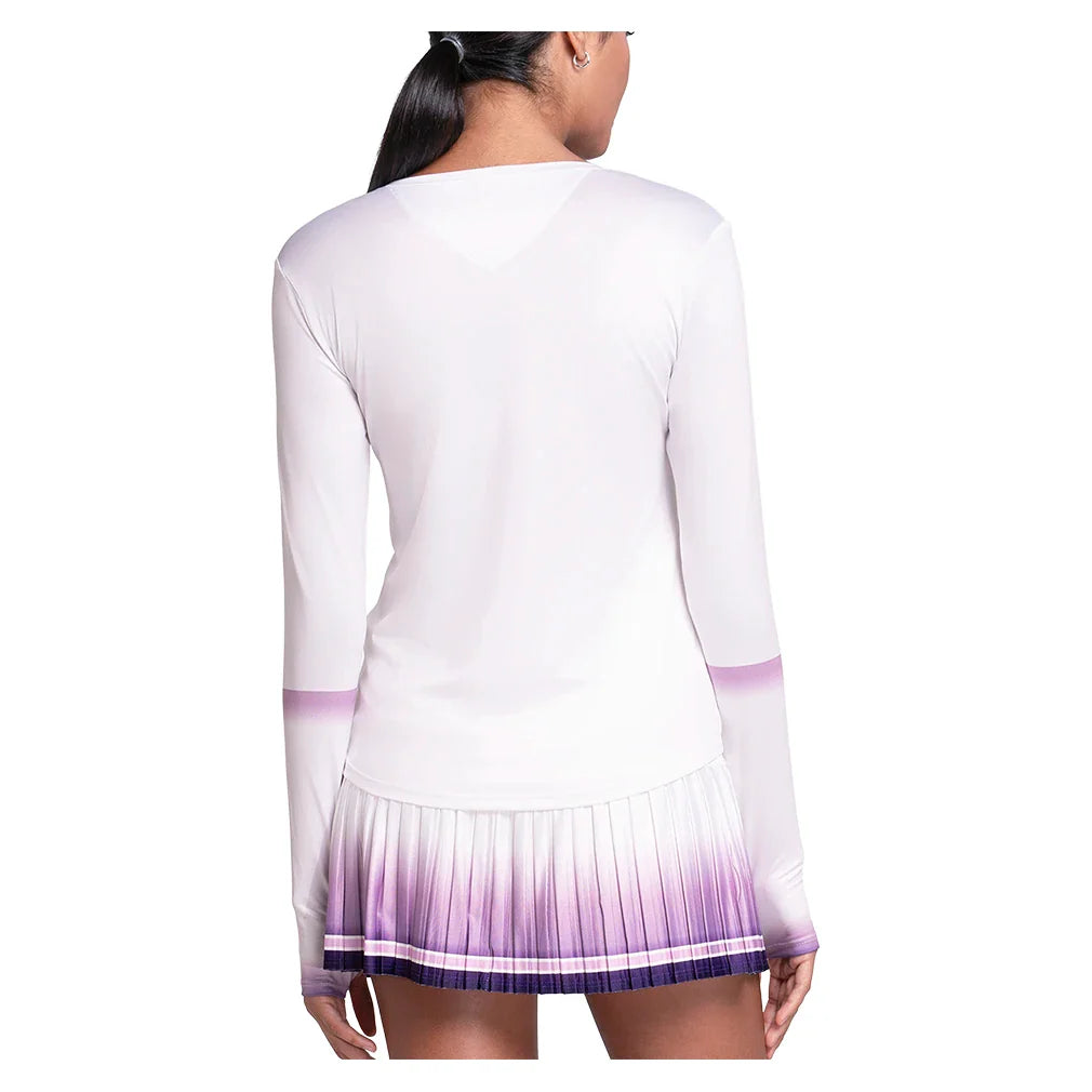Women's Accelerate Long Sleeve Tennis Top Paisley