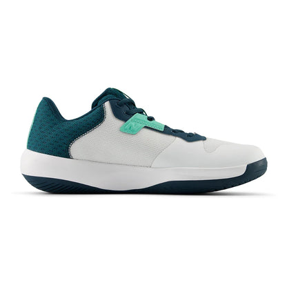 Men's 696v6 D Width Tennis Shoes White and Medusa Green