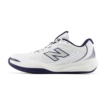 Men's FuelCell 796v5 D Width Tennis Shoes NB 103 White and Team Navy