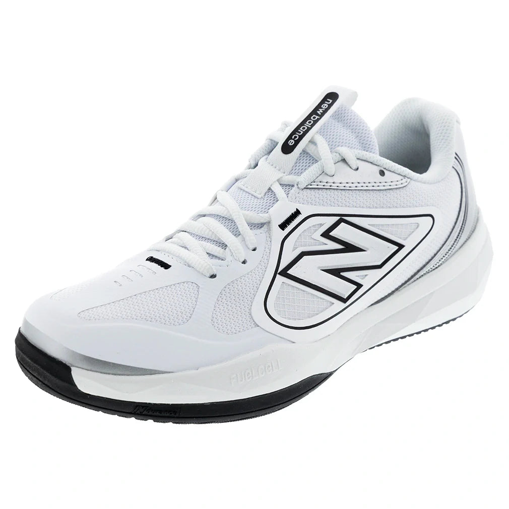 Men's FuelCell 796v5 D Width Tennis Shoes White and Black-Footwear-New Balance-M79656YDcopy-Tennis Express