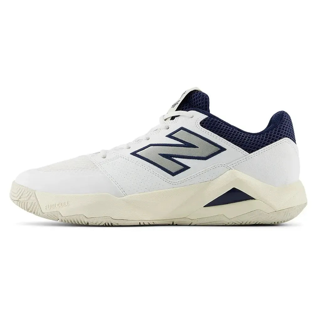 Men's FuelCell Delray 2E Width Tennis Shoes White and Navy