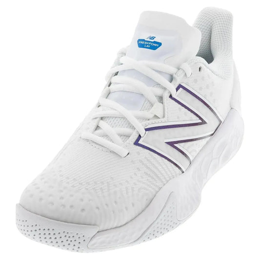 Men's Fresh Foam Lav V2 D Width Tennis Shoes White and Laser Blue-Footwear-New Balance-MCHLAVL2-x2-Tennis Express