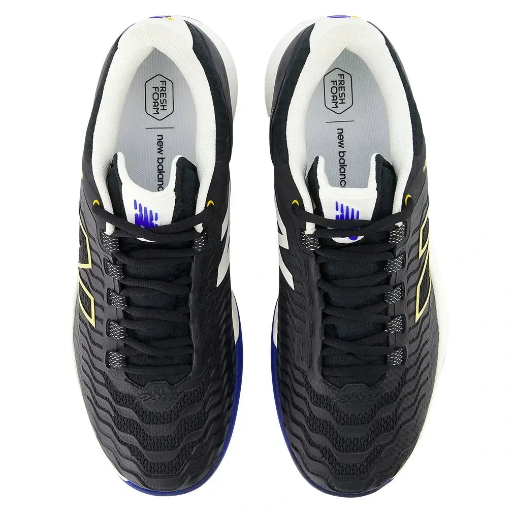 Men's Fresh Foam X CT-Rally v2 D Width Tennis Shoes Black and Apollo Gold