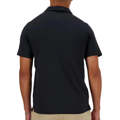 Men's Performance Tennis Polo Black-Apparel-New Balance-MT41401-BKS24-1-Tennis Express