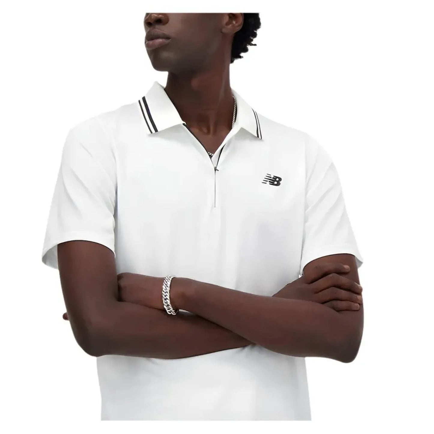 Men's Tournament Tennis Polo White
