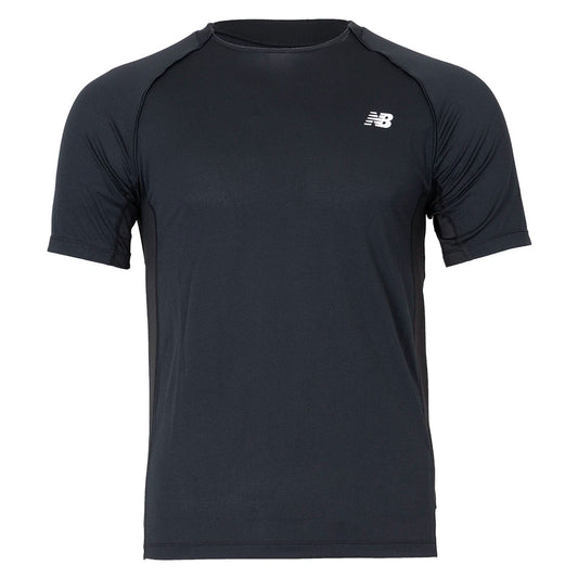 Men's Tennis Tournament Top Black-Apparel-New Balance-MT6116GM-BK-Tennis Express