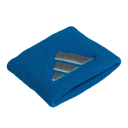 Wristband Adidas Cortas Azules Logo Grande
