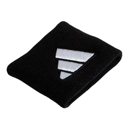 Wristband Adidas Cortas Negras Logo Grande