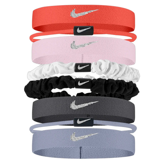 Unisex Flex Classic Mixed Hair Ties 8 Pack Metallic Ember Glow and Thunder Grey-Accessories-Nike-N1014433-807-1-706951Tennis Express