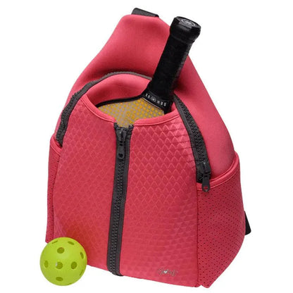 Women's Neoprene Pickleball Sling Bag Coral