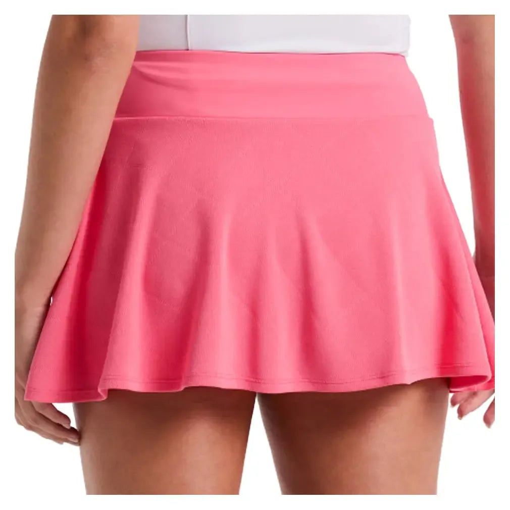 Women's 13 Inch Grid Jacquard Tennis Skort Camellia Rose