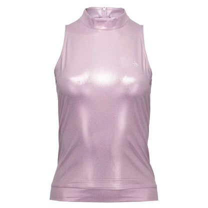 Women's Metallic Tennis Tank Charm Pink-Apparel-Penguin-O1KSF021-690S25-Tennis Express