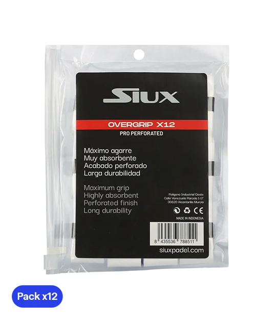 Overgrip Siux Pro perforado White (Pack x12)