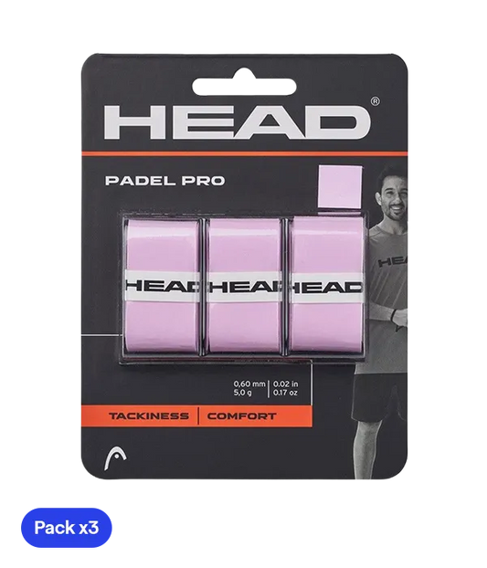 Overgrips HEAD Padel Pro Rosa (Pack x3)