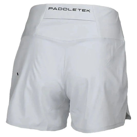 Womens Base Level Performance Tennis Short Glacier Gray-Apparel-Paddletek-PTW01-GU24-2-Tennis Express