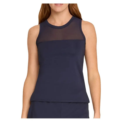 Women's Jaedyn Tennis Tank with Bra-Apparel-Spin-It-PX3225-B-N-Tennis Express