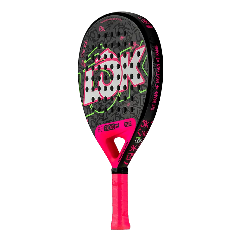 LOK Be Flow Gen 2 Pink/Green 2026 Padel Racket