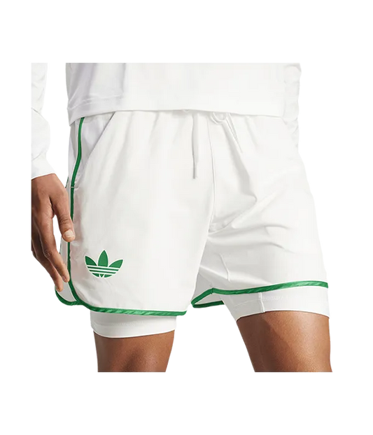 Pantalón Corto Adidas Climacool White Logo Verde 2025