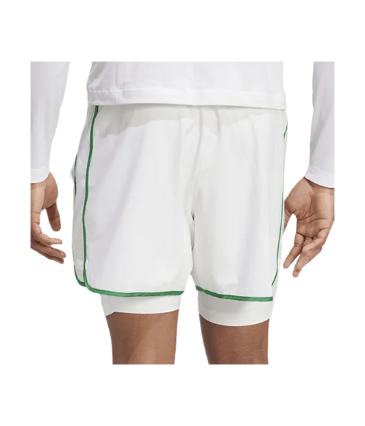 Pantalón Corto Adidas Climacool White Logo Verde 2025