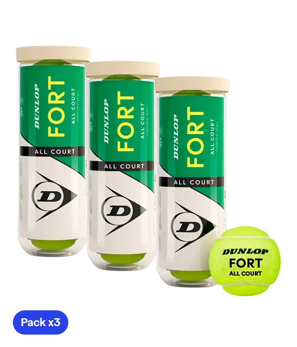 Balls  Dunlop Fort All Court (x4) (Pack x3)